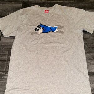 Icecream Gray T-Shirt with Blue Graphic